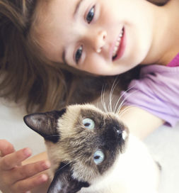 Joanna adores Maybe the cat.
